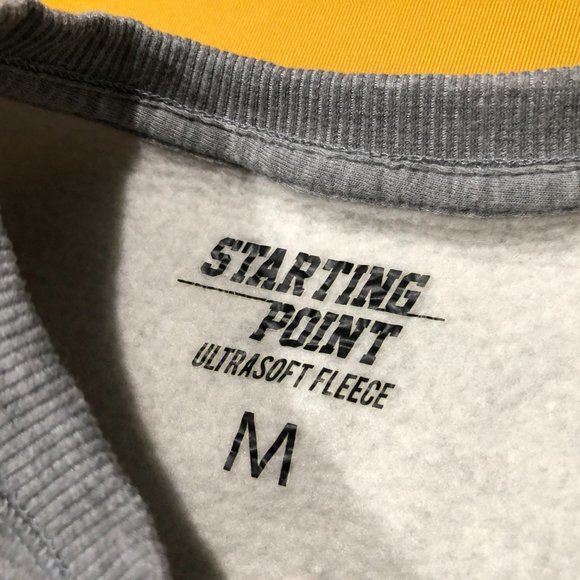 Starting Point Womens M Gray Ultrasoft Fleece Long Sleeve Crew Neck Sweatshirt - Picture 3 of 6